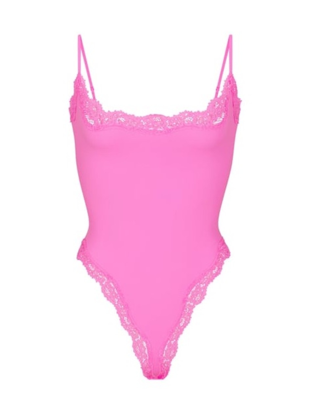 SKIMS Fits Everybody Lace Bodysuit in Taffy NWT